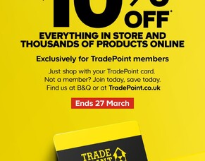 Latest offers 10% OFF instore and online   24th - 27th March 2023.