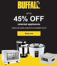 NOW LIVE: up to 45% off top appliances!