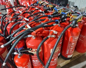 Fire extinguisher recycling