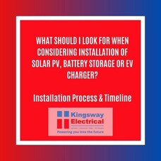 Tips for when choosing a company to install your solar pv, battery storage or ev charger