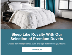 Choose Luxury - Choose Mitre Duvets!