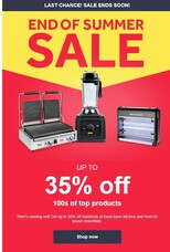 Final week! Up to 35% off in our End of Summer Sale