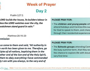 Christian Residential Network (CRNet) - Week of Prayer Day 2 - 2nd July 24