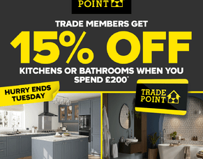 TradePoint weekend showroom offers available from: 23rd May 25