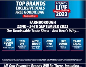 SCREWFIX LIVE 2023