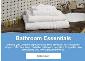 Upgrade your bathroom with Mitre essentials!