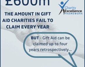 Each year Charities fail to claim &pound;600m in GiftAid. Are you claiming yours?