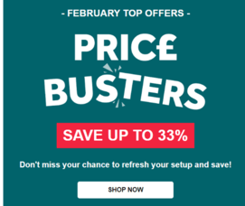 Nisbets - Price Busters Sale: up to 33% off hundreds of products!
