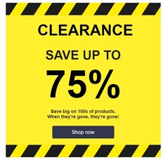 Massive clearance deals you don&#039;t want to miss!