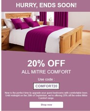 Our Mitre Comfort offer ends soon!