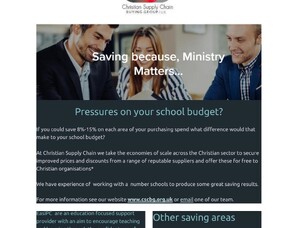 Is there pressure on your School Budget?