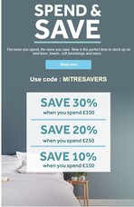 Save while you spend with Mitre!