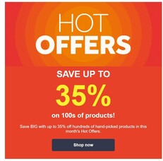 This month&#039;s hottest deals! Up to 35% off