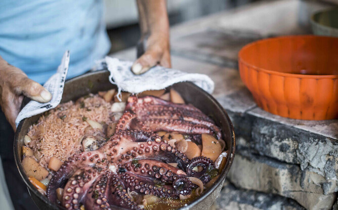 Octopus under the bell