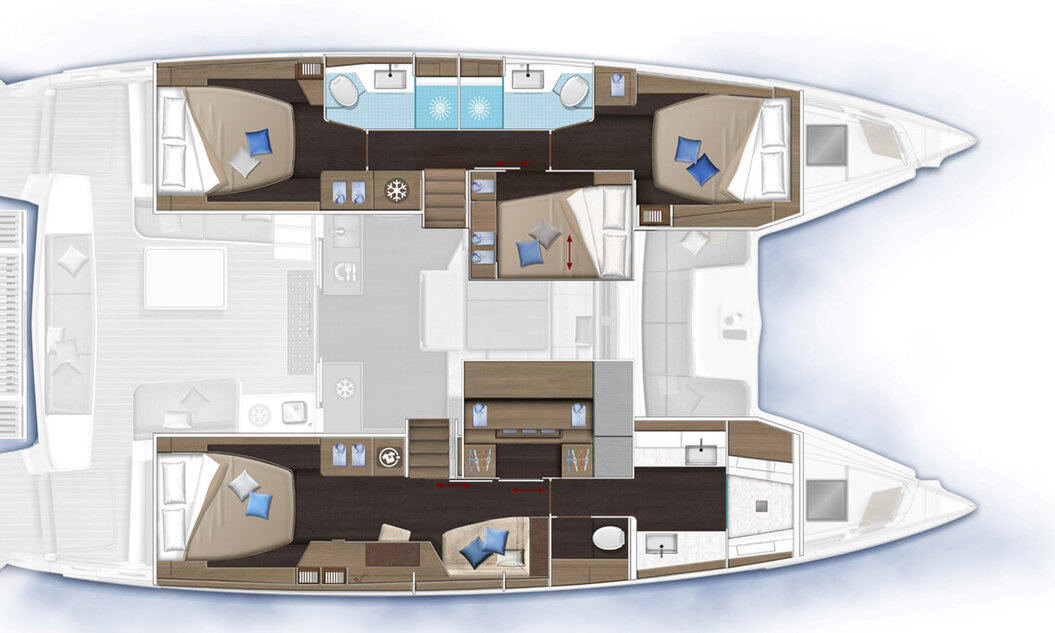 4-cabins layout