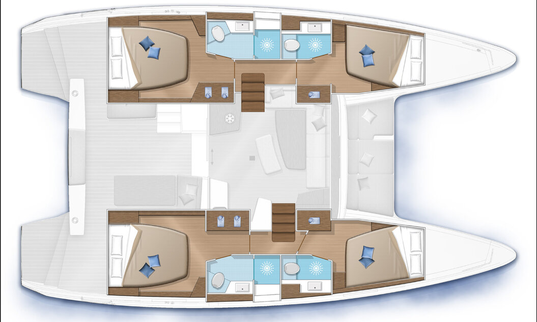 4-cabins layout
