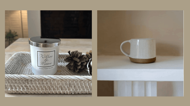 Willow & Maine Signature Pomegranate Noir candle & Ko Ko Mug