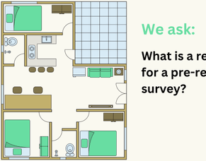 What is a reasonable cost for a pre-refurb asbestos survey?