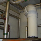 Asbestos cement flue pipe