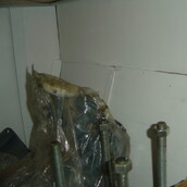 Asbestos insulation to bulk head