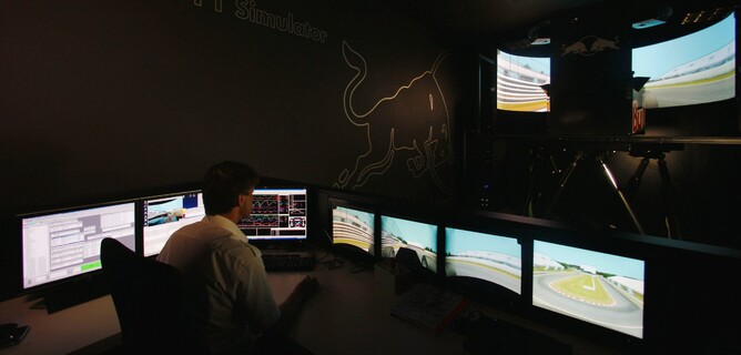 Red Bull Racing F1 simulator