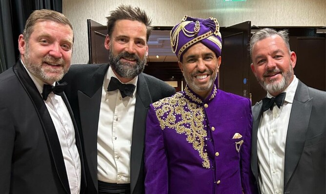 Phil Andrews (121 Business Links), Ed Burrows ( Wildhive UK), Ammar Mirza CBE (AB Connexions), Charles Randall ( Wildhive UK)