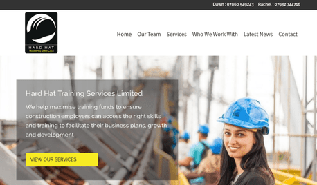 Hard Hat Training Services Ltd - Website Design & Social Media Mentoring