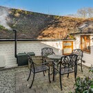 Walnut Cottage - raised terrace at rear